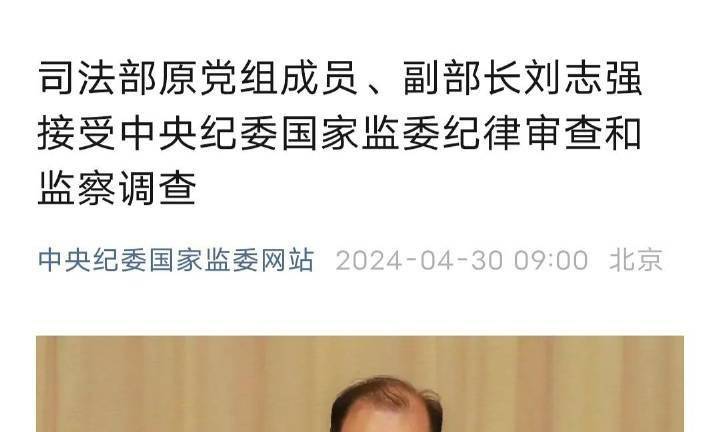 司法部原副部长刘志强被逮捕事件深度解读，涉政问题的探究与分析